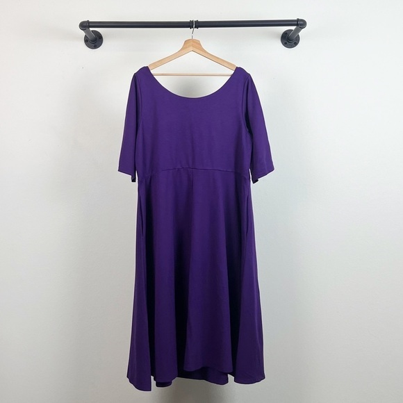 NWT City Chic Women's Plus Size Cute Girl Elbow Sleeve Midi Dress Petunia - Picture 7 of 8